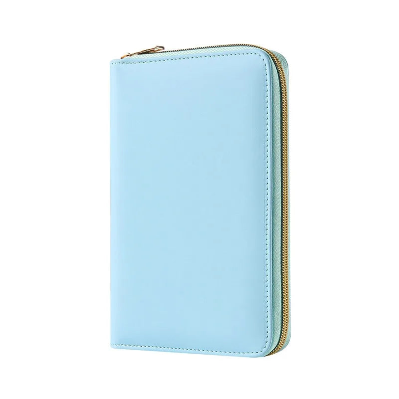 A5 Portable Zipper Notebook Cash Budget Envelope Wallet Envelopes Binder Note for Budgeting and Saving Money Only Cover