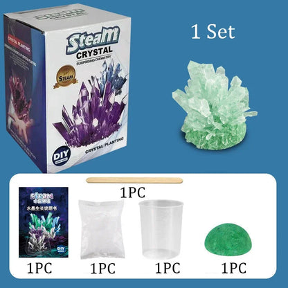 Magics Crystal Growing Kit Decoration Glass Crystal Science Experiments Puzzle And Stress Relief Kids Toy Educational Stimula