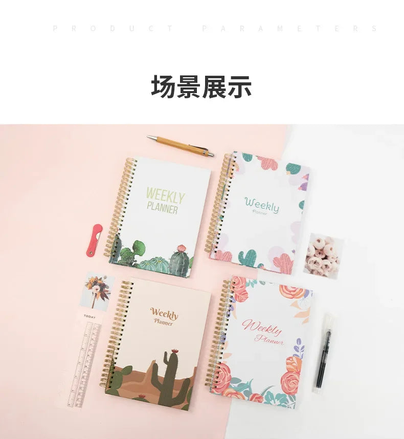 Daily Planner Notebook - Undated To Do List Task with Priorities,Mood Tracker,Notes,Suitable for Office, Home and School
