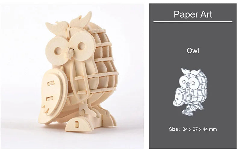 DIY Wooden Puzzle Model Animal Montessori Toys for Children Crafts Dachshund Skeleton Assembly Gifts Set for Kids Adults Teens