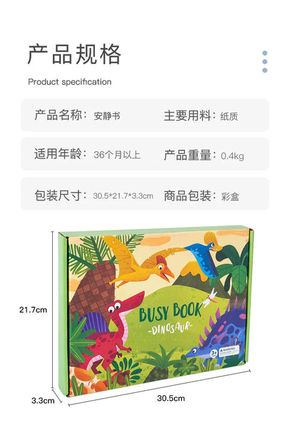 Montessori Baby Busy Book My First Quiet Book Paste Early Learning Education Toy Children Matching Game Toys for Kids 1 2 3 Year
