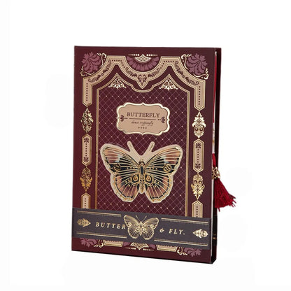 Creative Hand Ledger Gothic Butterfly Notebook Retro Stationery Diary Book Vintage Hardcover Notepad Student
