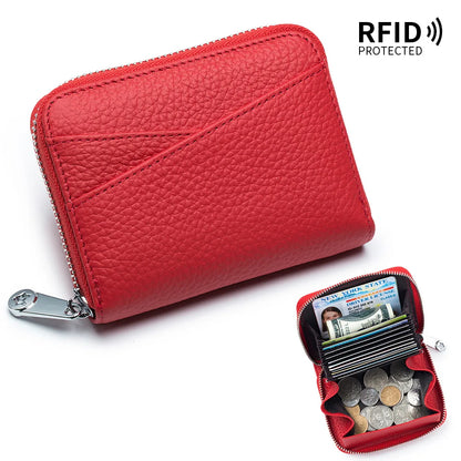New Women Wallet Genuine Leather Card Holders Female Cowhide Wallets Fashion Small Portable Purses Cute Wallet Coin Bags Clutch