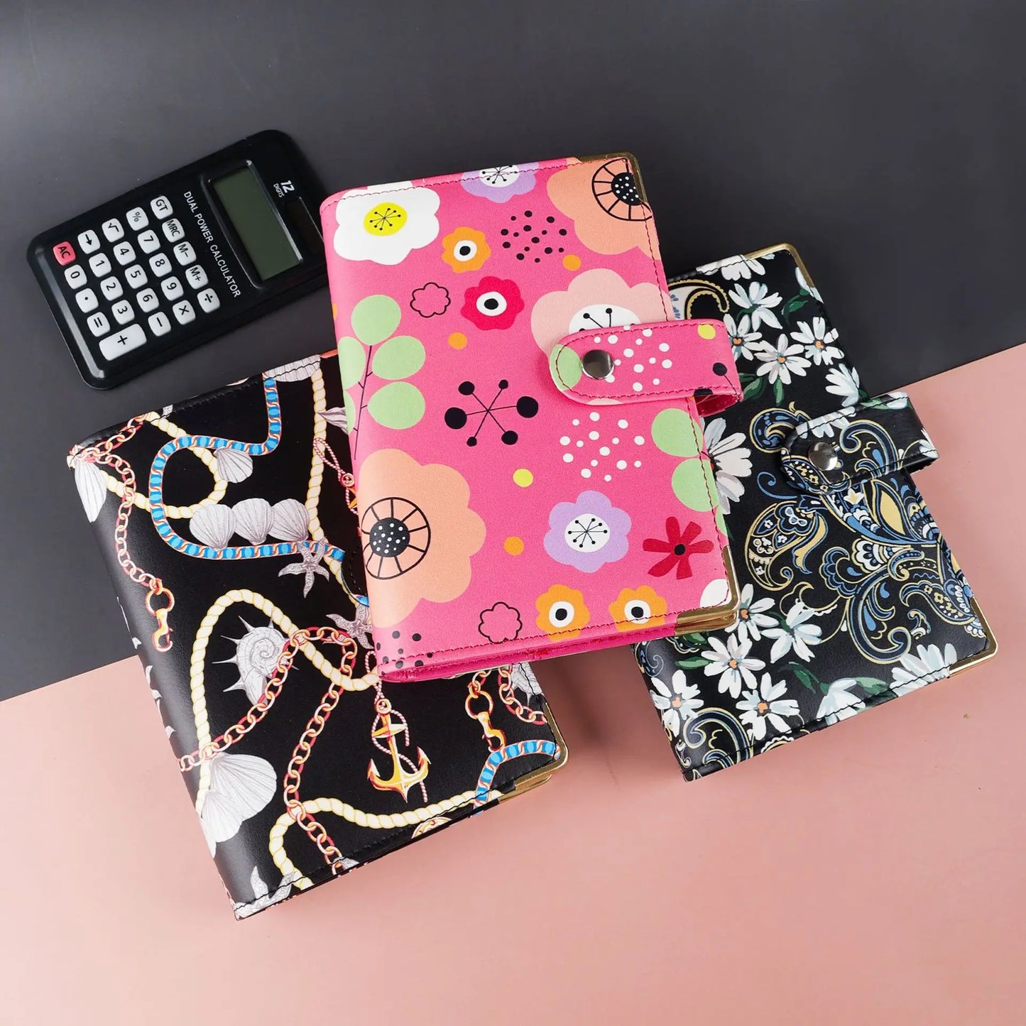 A6 Butterfly Macaroon Colorful PU Leather DIY Binder Notebook Cover Diary Agenda Planner Paper Cover School Stationery