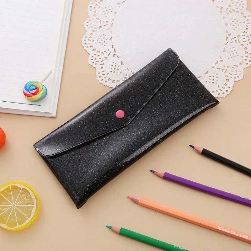 Transparent Laser Cosmetic Bag Makeup Case TPU Pencil Bag Pouch Cute Glitter Pencil Laser Pen Case School Bags for Girl Portable