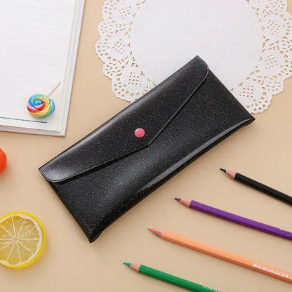 Transparent Laser Cosmetic Bag Makeup Case TPU Pencil Bag Pouch Cute Glitter Pencil Laser Pen Case School Bags for Girl Portable