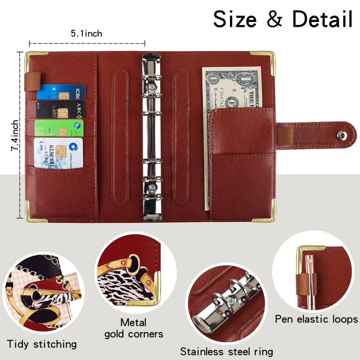 A6 Butterfly Macaroon Colorful PU Leather DIY Binder Notebook Cover Diary Agenda Planner Paper Cover School Stationery