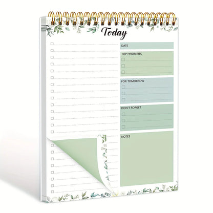 52 sheets To Do List Notepad Undated Daily Planner with Hourly Schedule for Task Management Notebook for Work