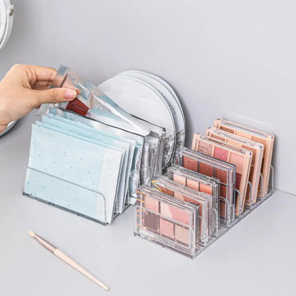 Visible Storage Tray Storage Rack with Divided Spaces Heavy Duty Desktop Organizer with 7 Compartments for Cash for Money