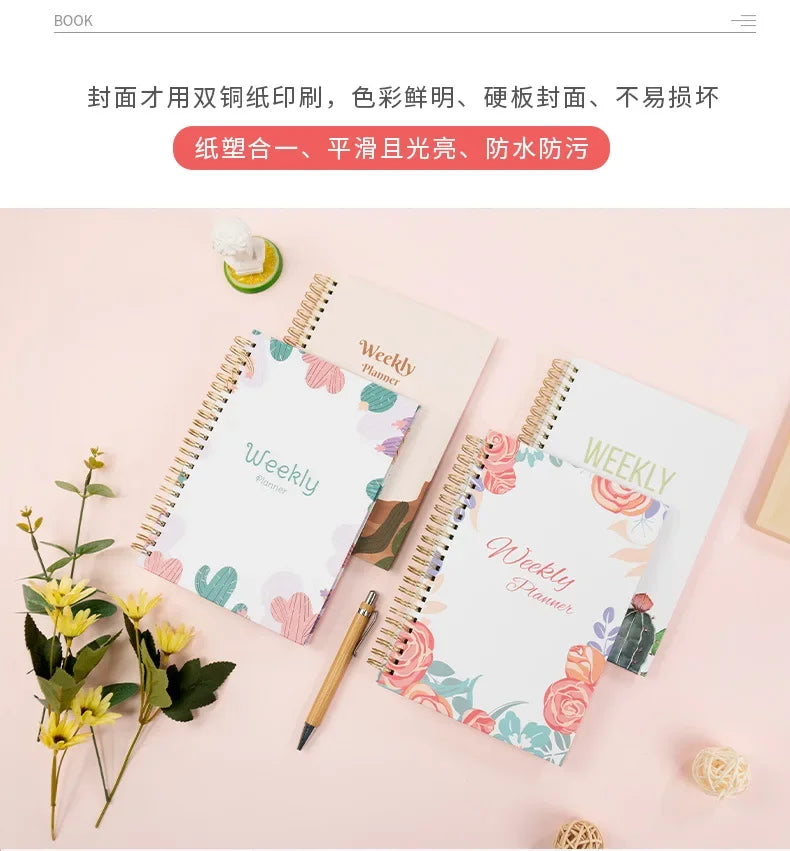 Daily Planner Notebook - Undated To Do List Task with Priorities,Mood Tracker,Notes,Suitable for Office, Home and School