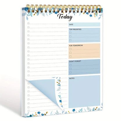 52 sheets To Do List Notepad Undated Daily Planner with Hourly Schedule for Task Management Notebook for Work