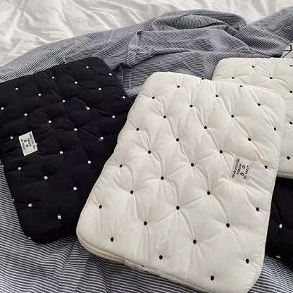 Laptop bag for macbook air 13 case 13-14 Inch puffy notebook pouch 15-16Inch Cute laptop sleeve 9-11 Inch Tablet Sleeve girl bag