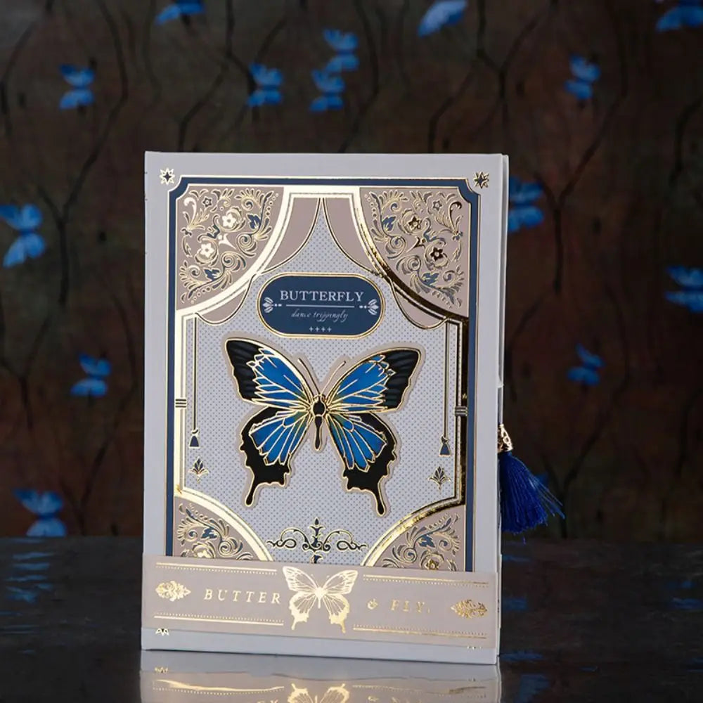 Creative Hand Ledger Gothic Butterfly Notebook Retro Stationery Diary Book Vintage Hardcover Notepad Student