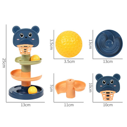 Montessori Baby Toy Rolling Ball Children Montessori Educational Games For Babies Stacking Track Baby Development Toys Children