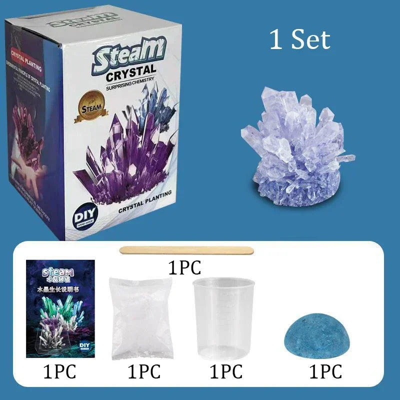Magics Crystal Growing Kit Decoration Glass Crystal Science Experiments Puzzle And Stress Relief Kids Toy Educational Stimula