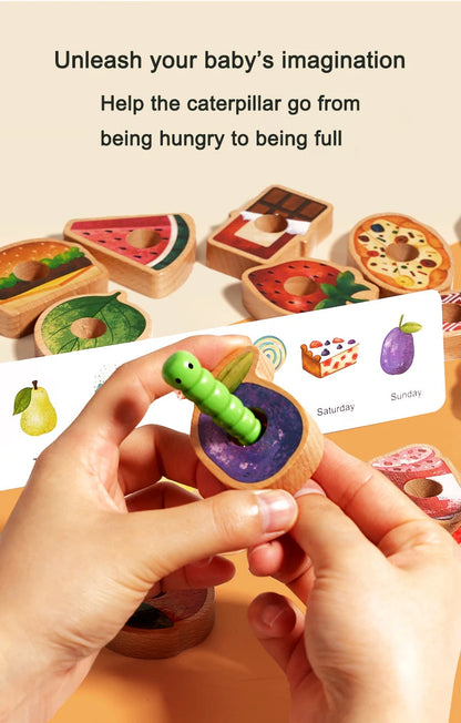 Baby Wooden Toys Threading Rope Games Matching Sorting Logic Thinking Fine Motor Montessori Educational Puzzle Toy Kid's Gifts