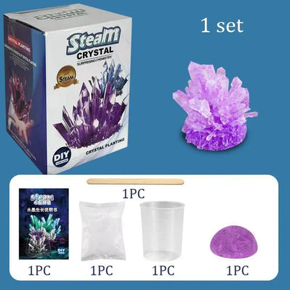 Magics Crystal Growing Kit Decoration Glass Crystal Science Experiments Puzzle And Stress Relief Kids Toy Educational Stimula