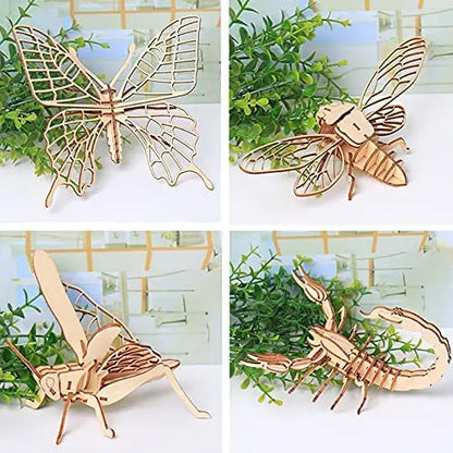 DIY Wooden Puzzle Model Animal Montessori Toys for Children Crafts Dachshund Skeleton Assembly Gifts Set for Kids Adults Teens