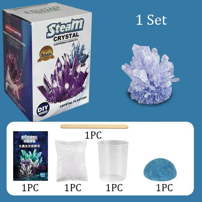 Magics Crystal Growing Kit Decoration Glass Crystal Science Experiments Puzzle And Stress Relief Kids Toy Educational Stimula