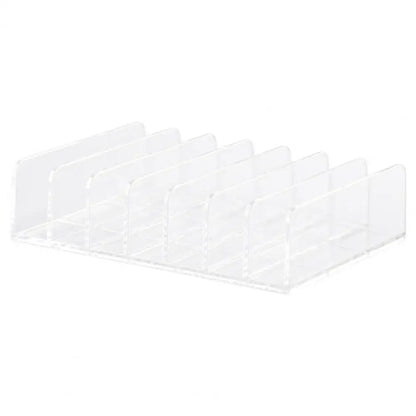 Visible Storage Tray Storage Rack with Divided Spaces Heavy Duty Desktop Organizer with 7 Compartments for Cash for Money