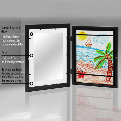 Kids Art Frames Magnetic Front Open Changeable Display Home Decor Kids Frametory For Poster Photo Drawing Paintings Pictures NEW