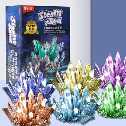 Magics Crystal Growing Kit Decoration Glass Crystal Science Experiments Puzzle And Stress Relief Kids Toy Educational Stimula