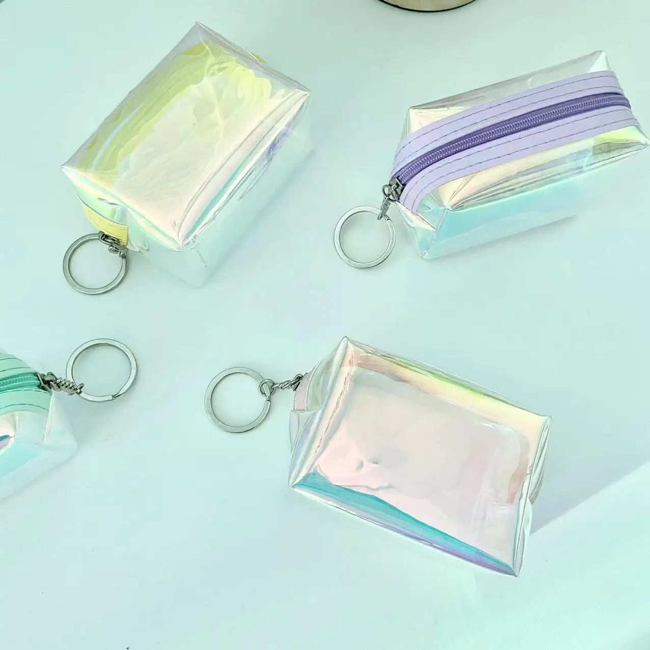 Transparent Women Coin Purse Zipper Cute Credit Card Holder Small Wallet Female Girl Lipstick Key Coin Storage Purses Pouch Bags