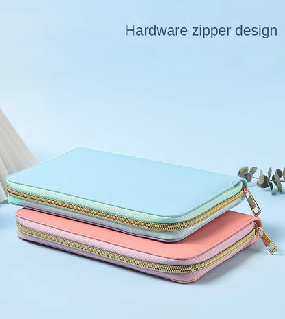 A5 Portable Zipper Notebook Cash Budget Envelope Wallet Envelopes Binder Note for Budgeting and Saving Money Only Cover
