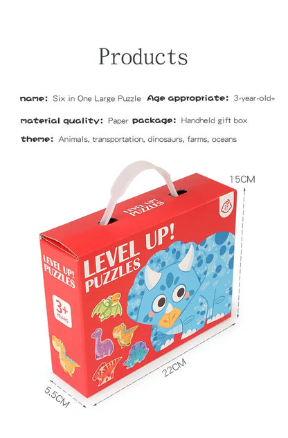 Lovely Wooden Cartoon Animal Jigsaw Puzzles Game Montessori Baby Puzzle Toy for Kindergarten Kid Early Learning Education