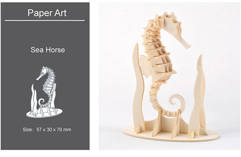 DIY Wooden Puzzle Model Animal Montessori Toys for Children Crafts Dachshund Skeleton Assembly Gifts Set for Kids Adults Teens