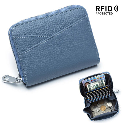 New Women Wallet Genuine Leather Card Holders Female Cowhide Wallets Fashion Small Portable Purses Cute Wallet Coin Bags Clutch