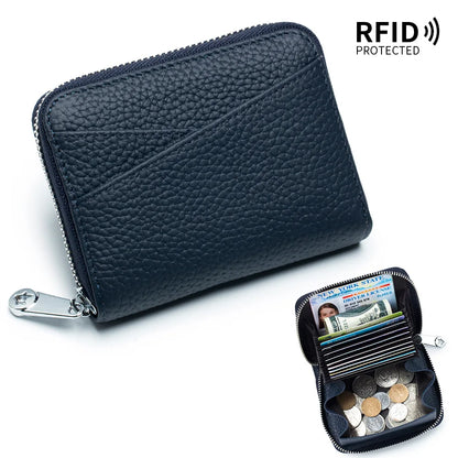 New Women Wallet Genuine Leather Card Holders Female Cowhide Wallets Fashion Small Portable Purses Cute Wallet Coin Bags Clutch