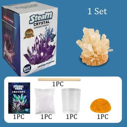 Magics Crystal Growing Kit Decoration Glass Crystal Science Experiments Puzzle And Stress Relief Kids Toy Educational Stimula