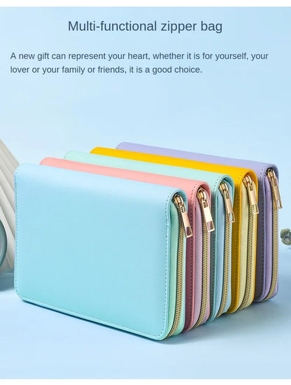 A5 Portable Zipper Notebook Cash Budget Envelope Wallet Envelopes Binder Note for Budgeting and Saving Money Only Cover