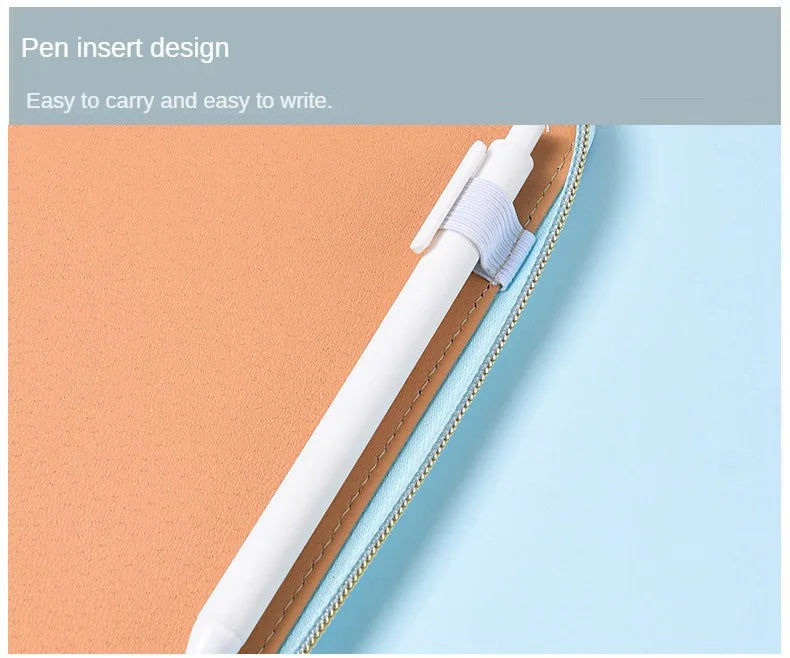 A5 Portable Zipper Notebook Cash Budget Envelope Wallet Envelopes Binder Note for Budgeting and Saving Money Only Cover