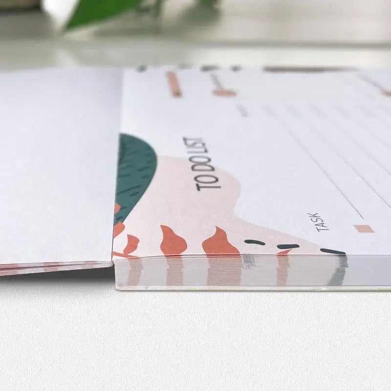 Magnetic Daily Planner Notepad 52 Sheets Tear-Off To-Do List Fridge Message Board Meal Planner Schedule Notebook for Home School