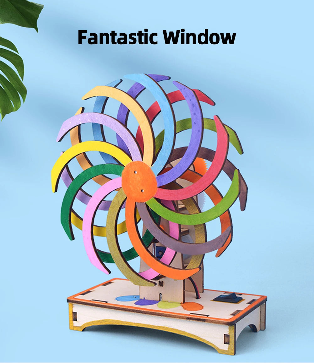 DIY Handmade Magic Window DIY Science Experiment Kit & Education Model Toy Physics Science Toys For Children Gift Toy Project