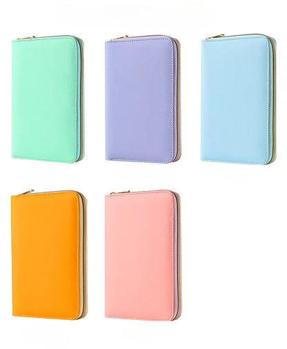 A5 Portable Zipper Notebook Cash Budget Envelope Wallet Envelopes Binder Note for Budgeting and Saving Money Only Cover