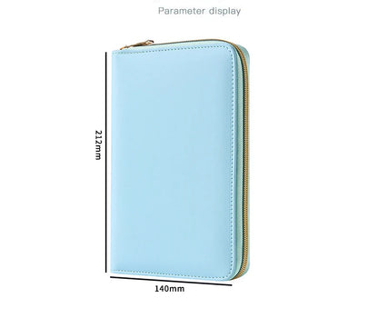 A5 Portable Zipper Notebook Cash Budget Envelope Wallet Envelopes Binder Note for Budgeting and Saving Money Only Cover