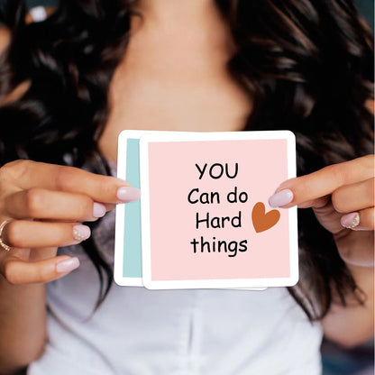 30pcs Motivational Cards with Inspirational Quotes,You Can Do Anything, Affirmation Cards for Him Her Mini Note Cards for Friend