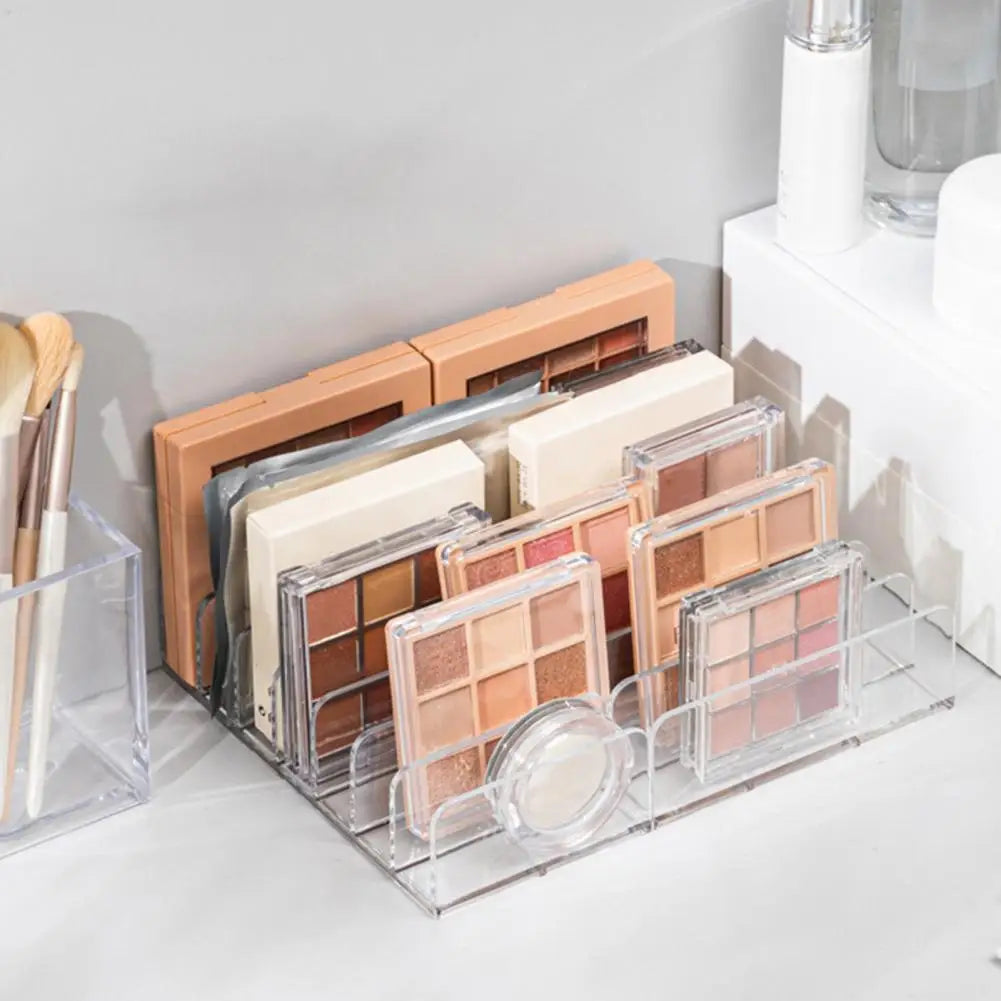 Visible Storage Tray Storage Rack with Divided Spaces Heavy Duty Desktop Organizer with 7 Compartments for Cash for Money