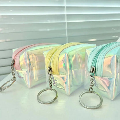 Transparent Women Coin Purse Zipper Cute Credit Card Holder Small Wallet Female Girl Lipstick Key Coin Storage Purses Pouch Bags