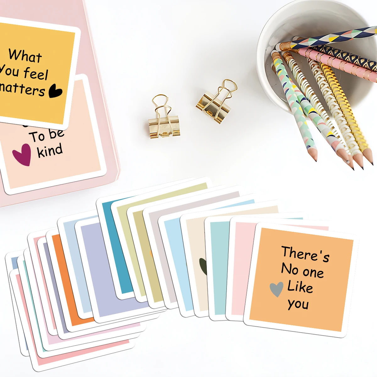 30pcs Motivational Cards with Inspirational Quotes,You Can Do Anything, Affirmation Cards for Him Her Mini Note Cards for Friend