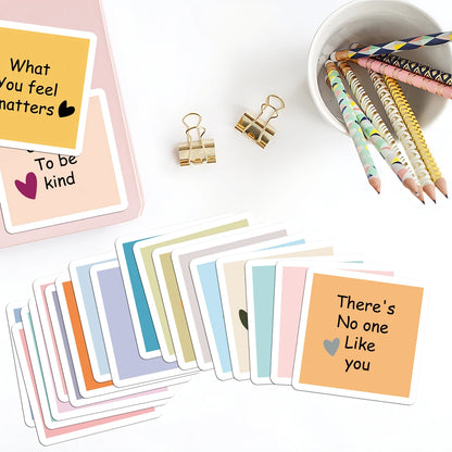 30pcs Motivational Cards with Inspirational Quotes,You Can Do Anything, Affirmation Cards for Him Her Mini Note Cards for Friend