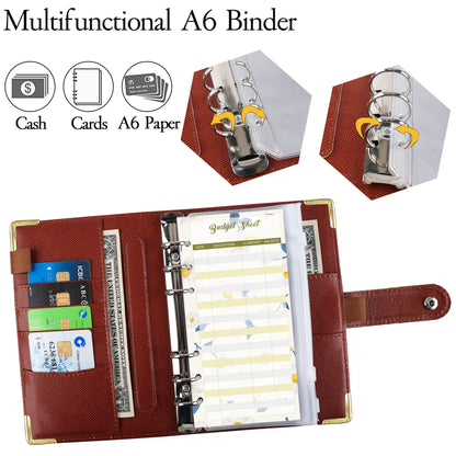 A6 Butterfly Macaroon Colorful PU Leather DIY Binder Notebook Cover Diary Agenda Planner Paper Cover School Stationery