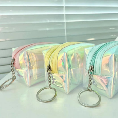 Transparent Women Coin Purse Zipper Cute Credit Card Holder Small Wallet Female Girl Lipstick Key Coin Storage Purses Pouch Bags