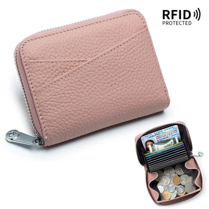 New Women Wallet Genuine Leather Card Holders Female Cowhide Wallets Fashion Small Portable Purses Cute Wallet Coin Bags Clutch