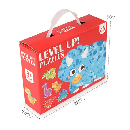Lovely Wooden Cartoon Animal Jigsaw Puzzles Game Montessori Baby Puzzle Toy for Kindergarten Kid Early Learning Education