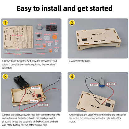 DIY Handmade Magic Window DIY Science Experiment Kit & Education Model Toy Physics Science Toys For Children Gift Toy Project