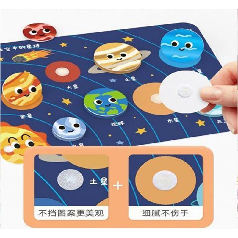 Montessori Baby Busy Book My First Quiet Book Paste Early Learning Education Toy Children Matching Game Toys for Kids 1 2 3 Year